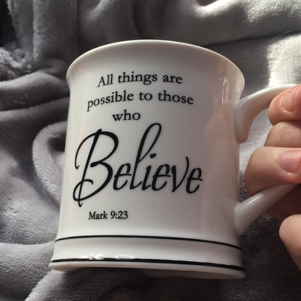 White coffee mug